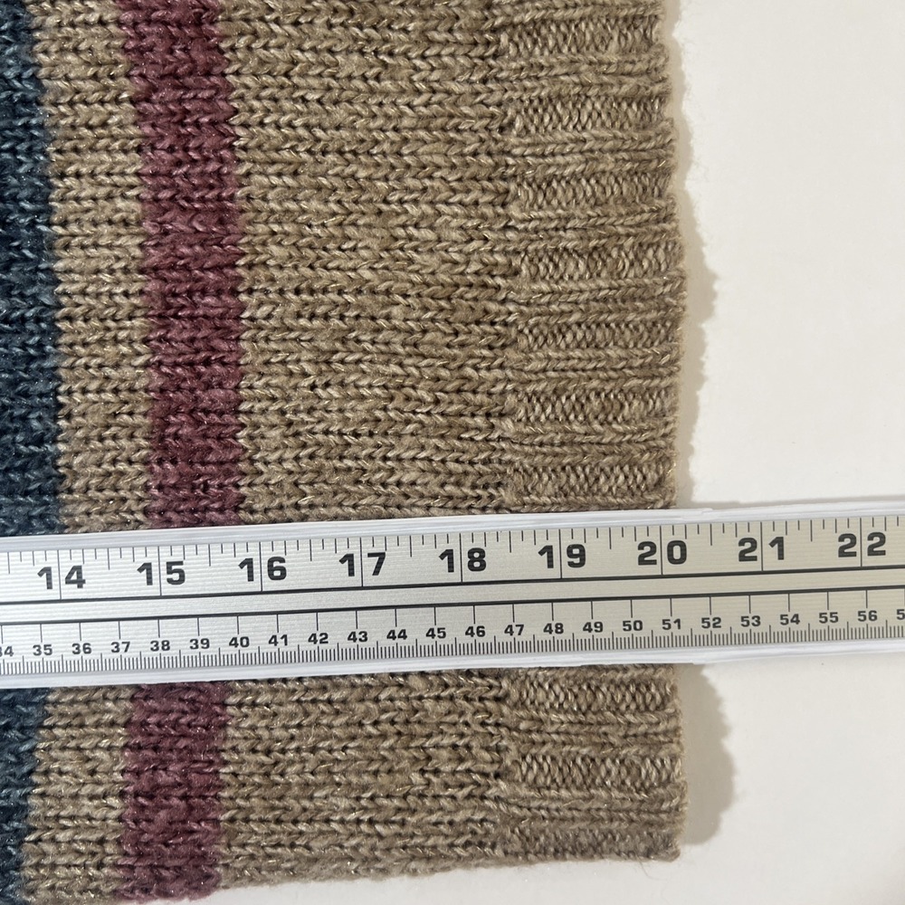Liz Claiborne Women's Long‎ Sleeve Striped Multicolored Knit Sweater Size M - Picture 5 of 5